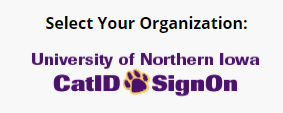 University of Northern Iowa CatID SignOn