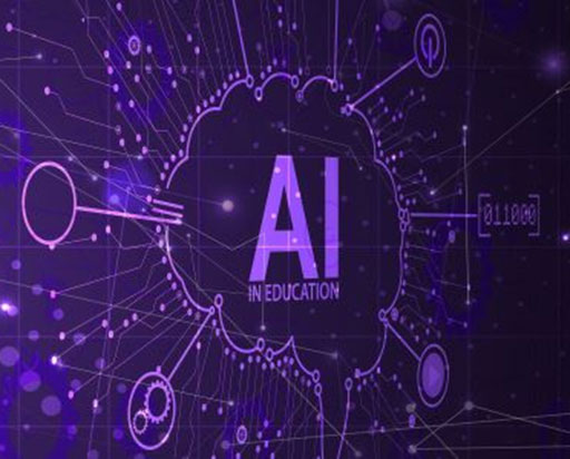 AI in Education photo with data icons