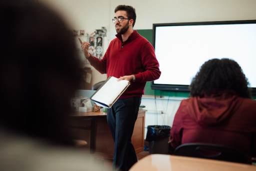 Professor teaching.