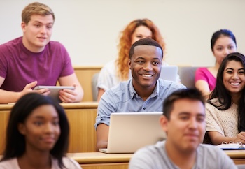 College students in classroom