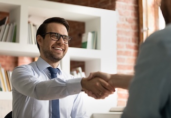 Men shaking hands