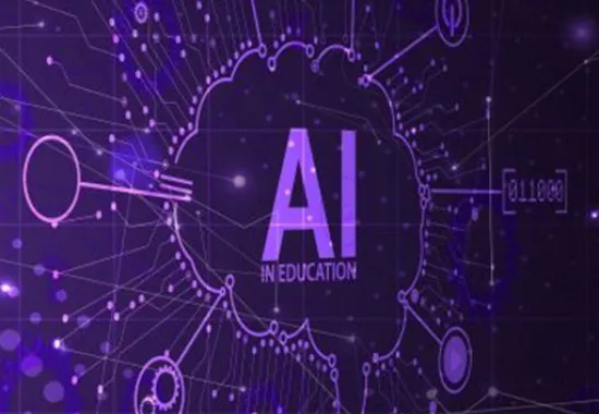 AI in Education photo with data icons